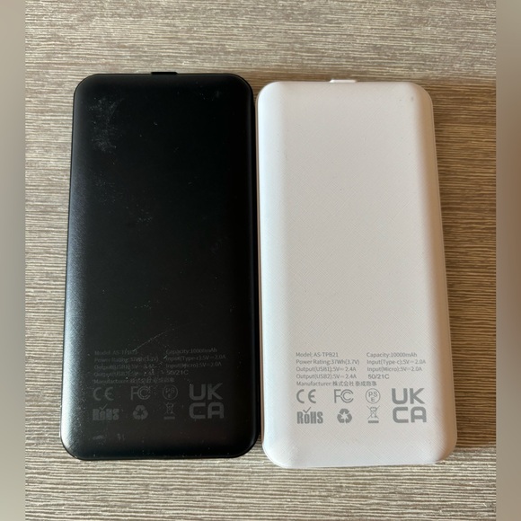 2 10000mAh Dual USB Portable Charger, USB-C
Fast Charging Power Bank - Picture 5 of 8